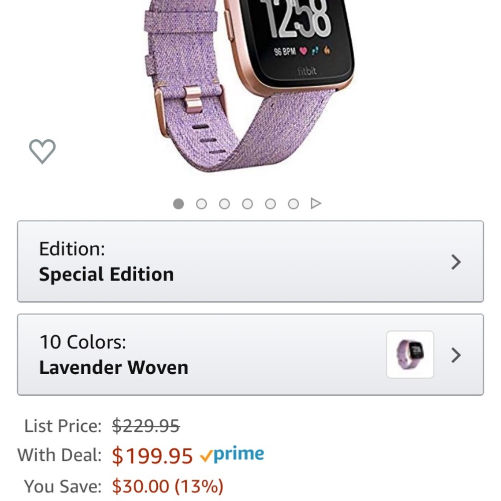 Fitbit Versa limited edition.